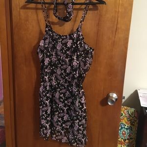 Black and purple 3x nightie with matching panty